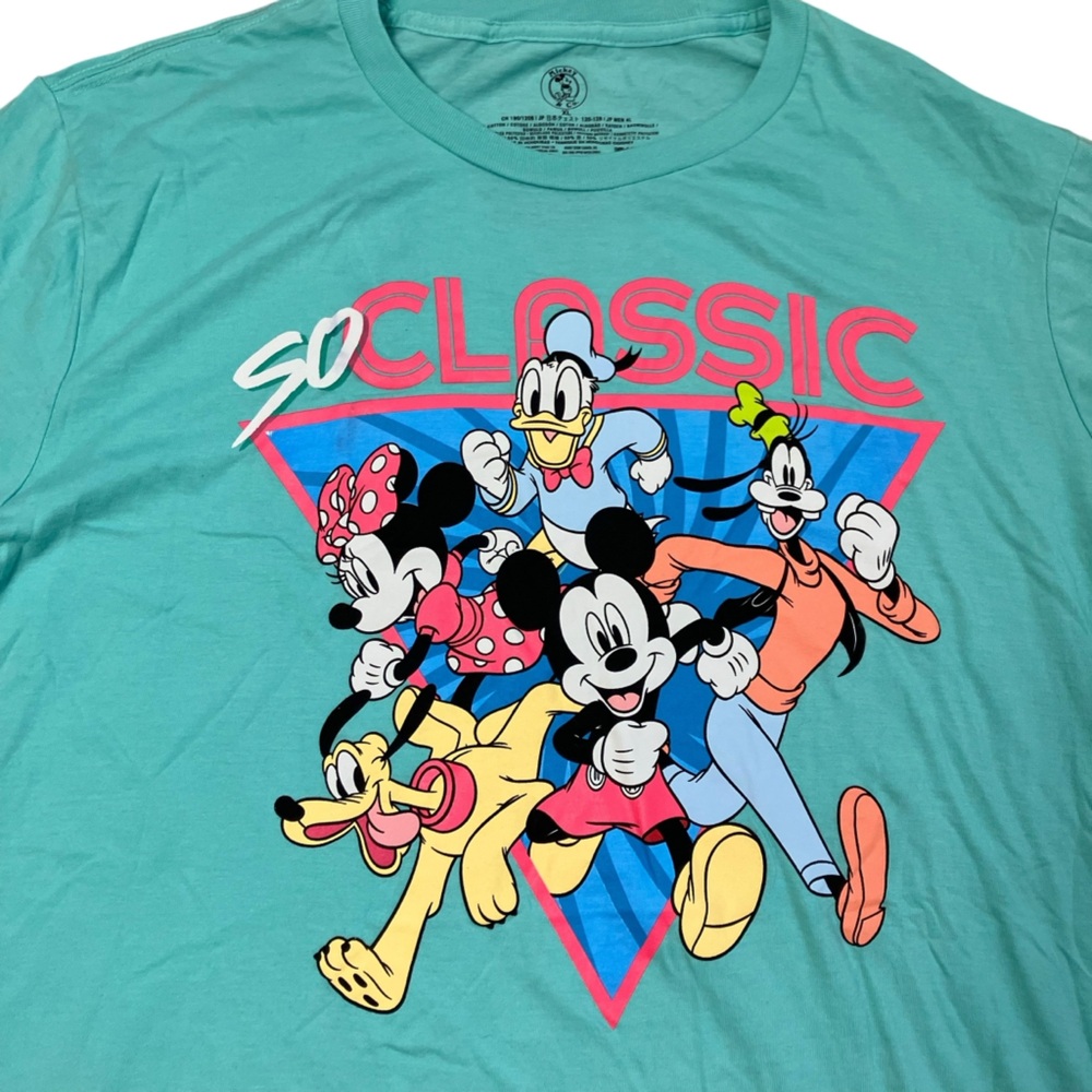 Disney Parks Mickey Mouse Mens XL T-Shirt Logo Ears Retro Pluto World 80s NWT